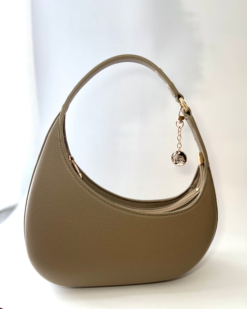 Borsa Rosé Bag a spalla colore tortora elegante