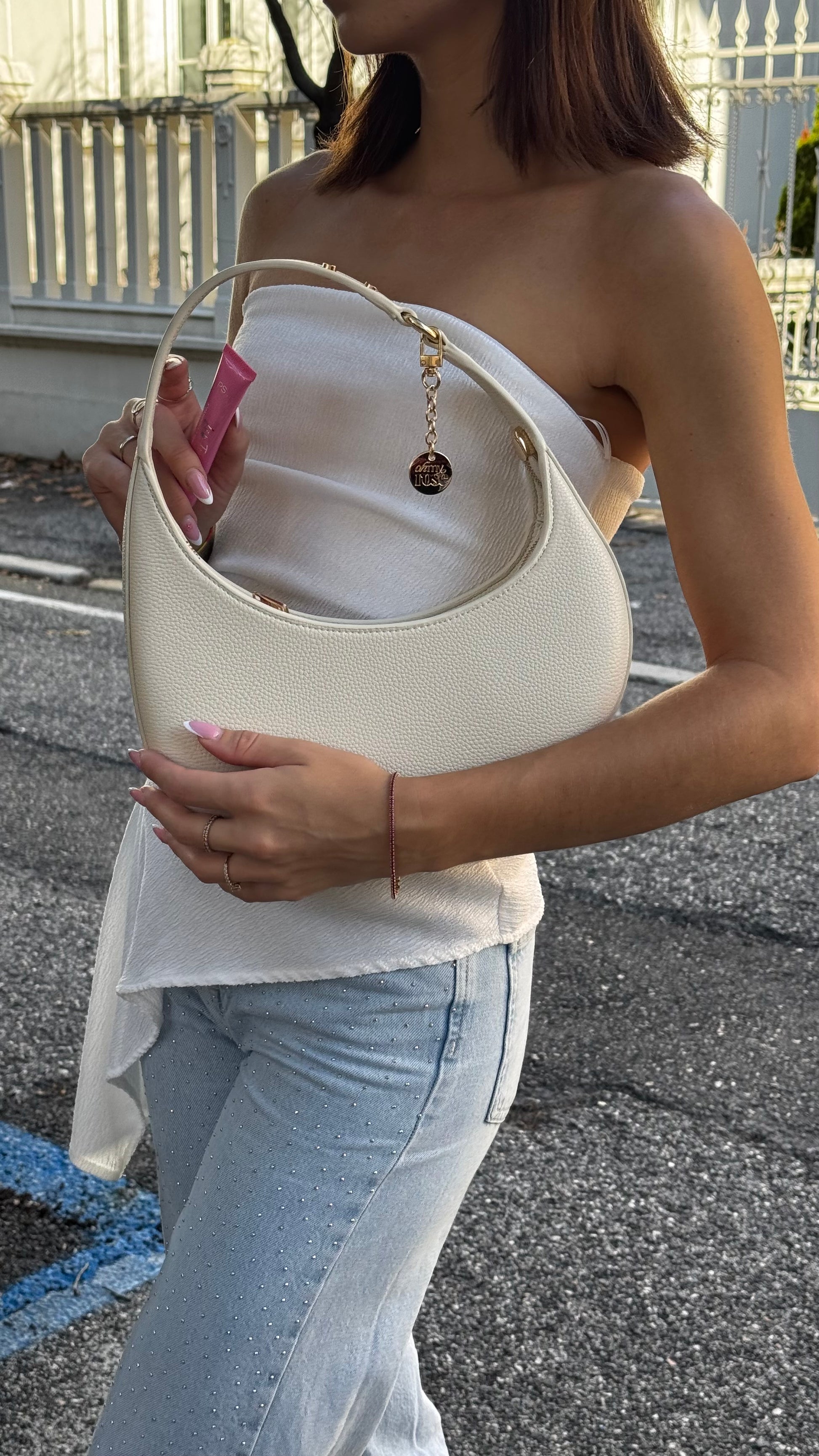 Rosé Bag - White Cream