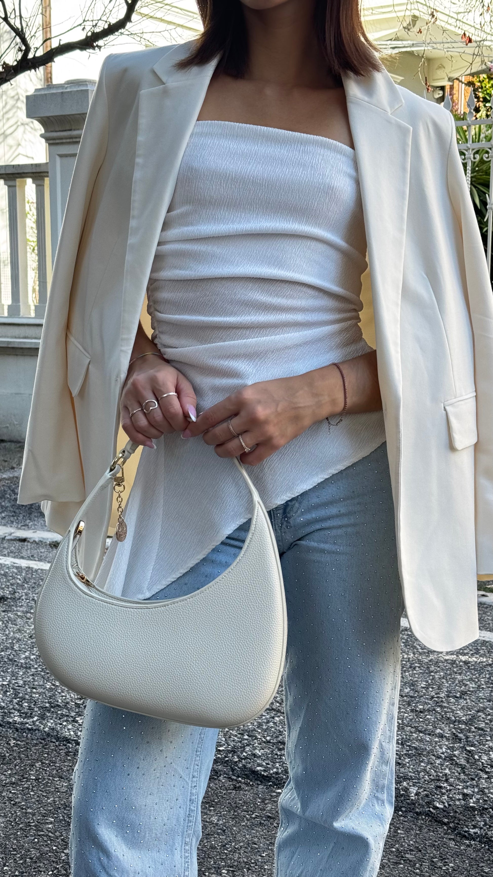 Rosé Bag - White Cream